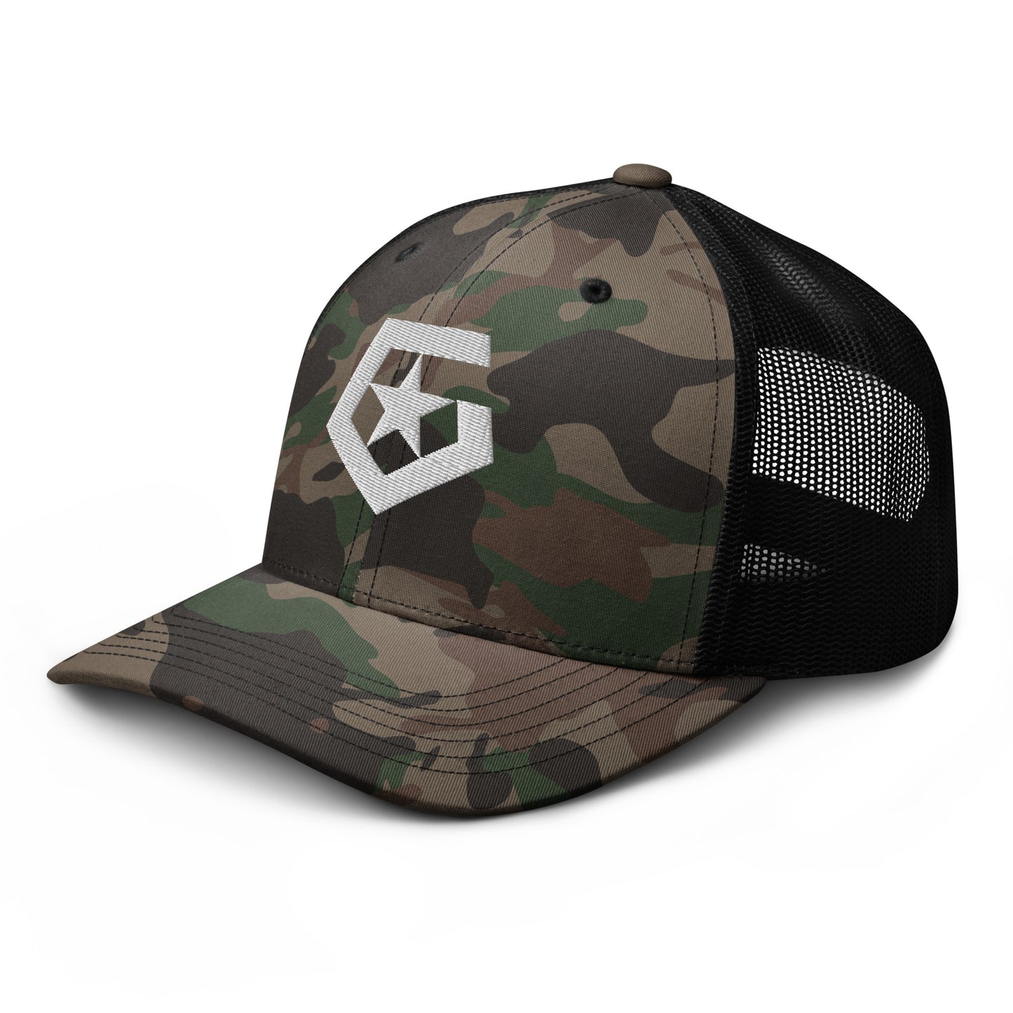 GENERAL STAR CAMO TRUCKER HAT - The Official General Booty Shop