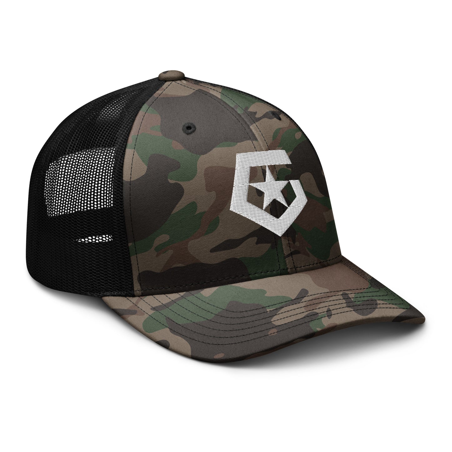 GENERAL STAR CAMO TRUCKER HAT - The Official General Booty Shop