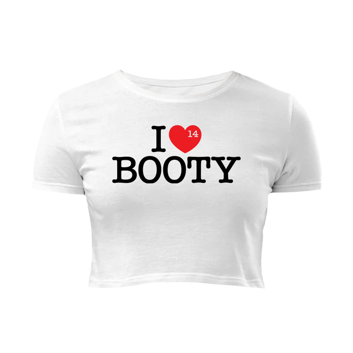I LOVE BOOTY CROP TEE - The General Booty Official Shop by More Than Just A Name | MTJN