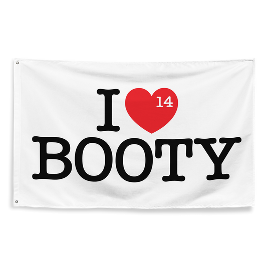 I LOVE BOOTY FLAG - The General Booty Official Shop by More Than Just A Name | MTJN